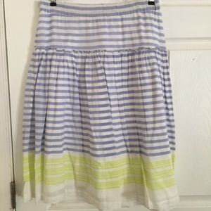Old Navy Fun Striped Midi Skirt Lavender / Lime